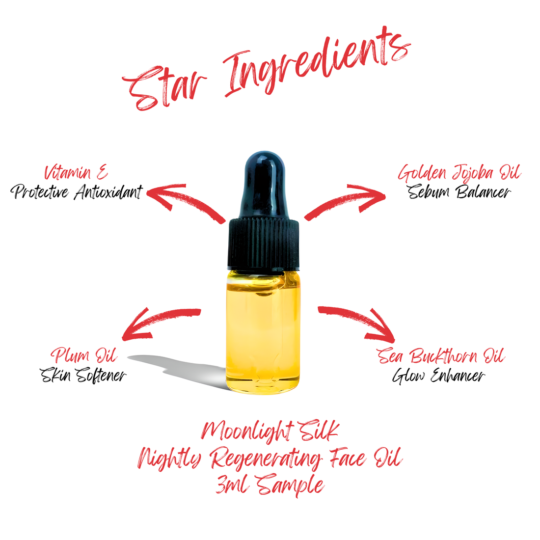 Moonlight Silk - Nightly Regenerating Face Oil 3ml Mini