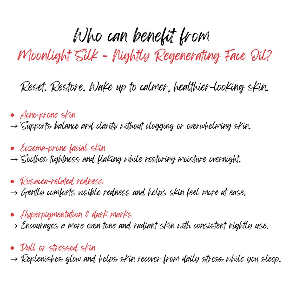Moonlight Silk - Nightly Regenerating Face Oil
