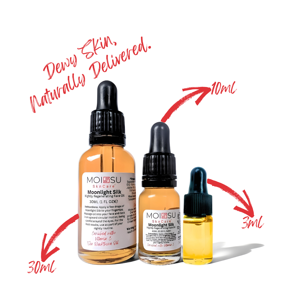 Moonlight Silk - Nightly Regenerating Face Oil 3ml Mini